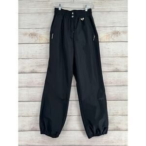 Vintage FERA Skiwear Softshell Ski Snow Pants Womens 12 Black Outerwear